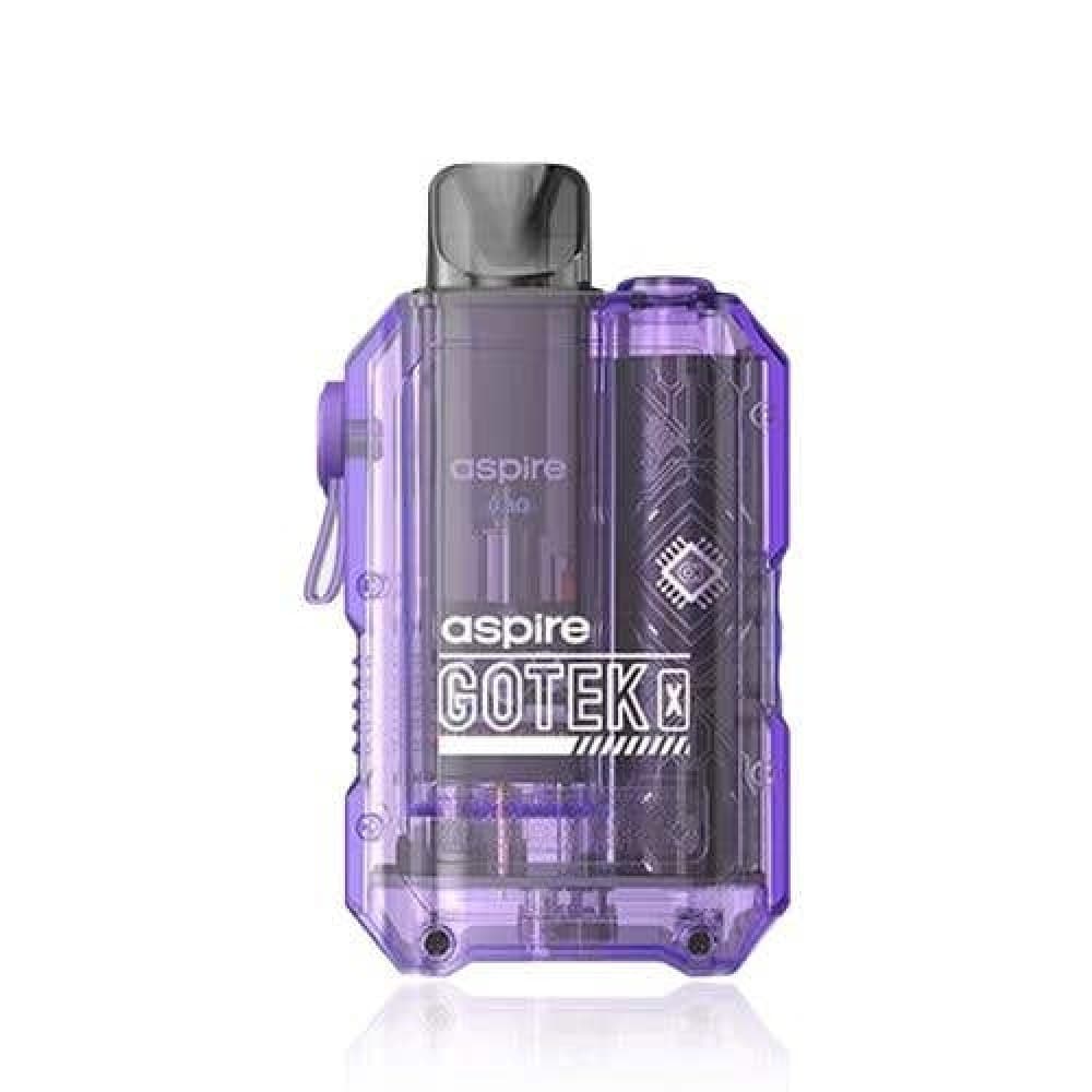 Translucent Violet Aspire - Gotek X Pod Vape Kit