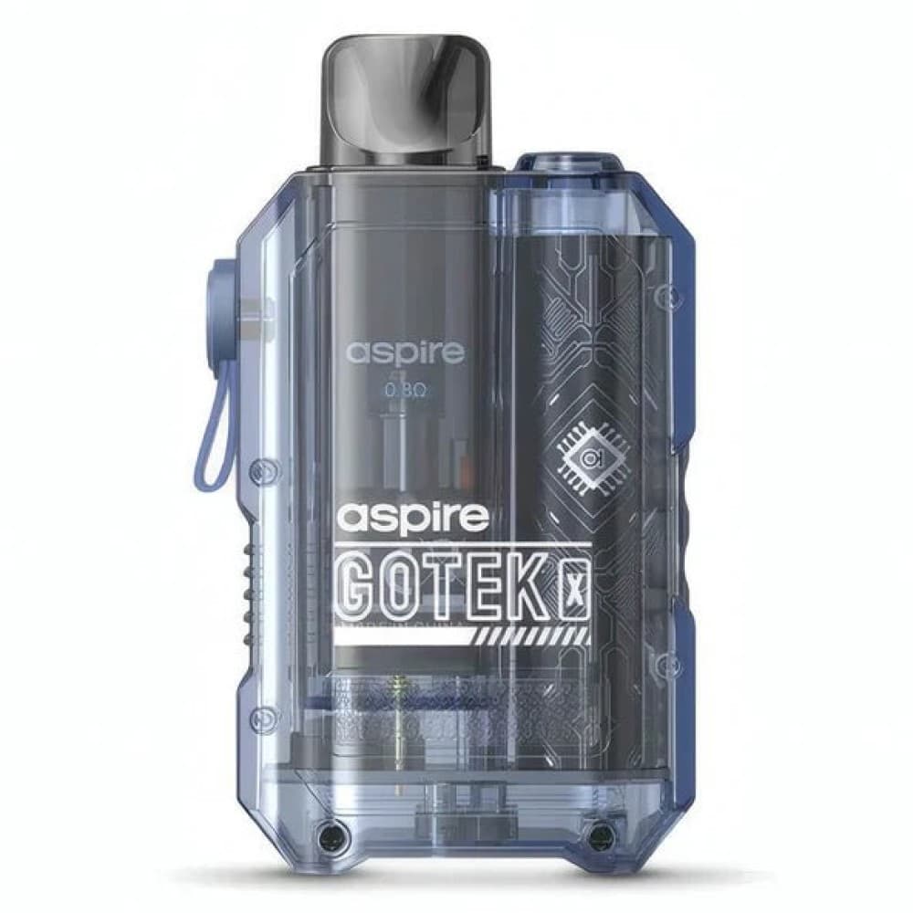 Translucent Royal Blue Aspire - Gotek X Pod Vape Kit