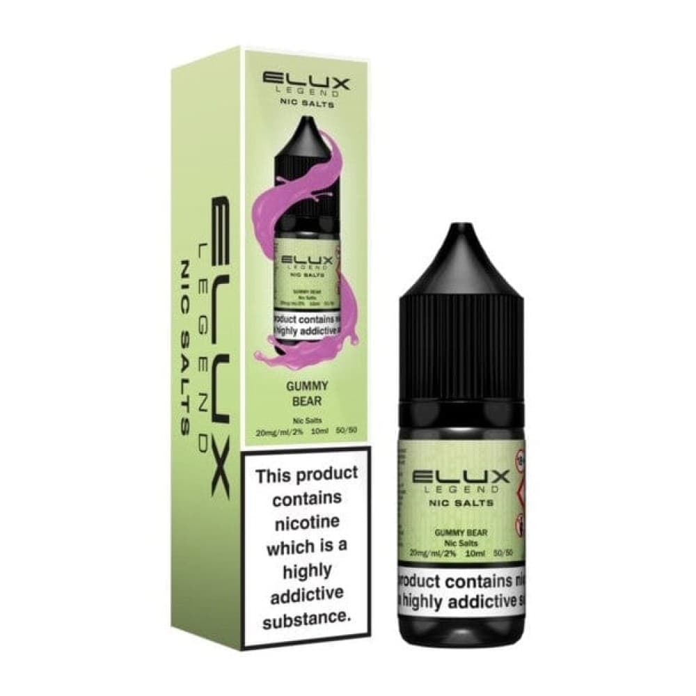 Gummy Bear / 10mg Elux Legend Nic Salts - 10ml E-liquids - Box of 10