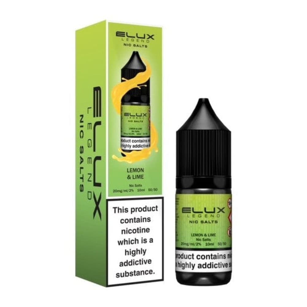 Lemon Lime / 10mg Elux Legend Nic Salts - 10ml E-liquids - Box of 10