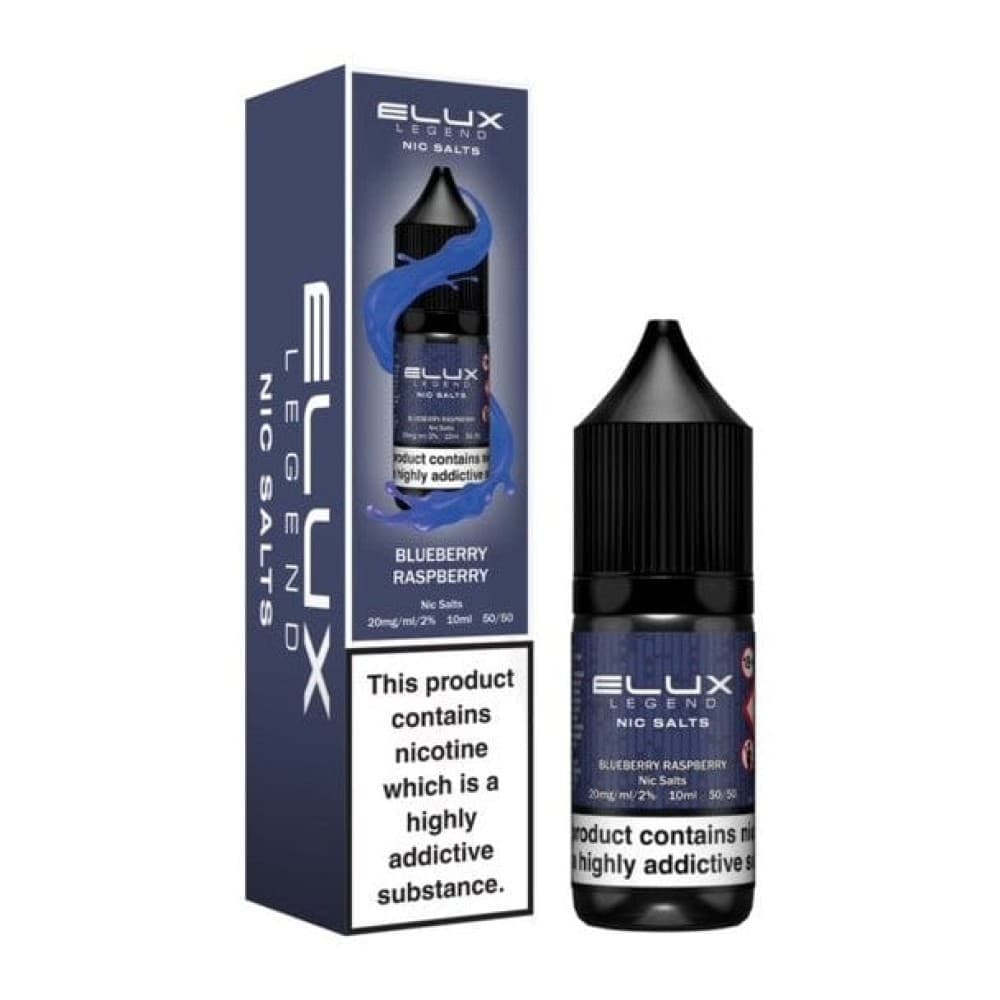 Blueberry Raspberry / 10mg Elux Legend Nic Salts - 10ml E-liquids - Box of 10