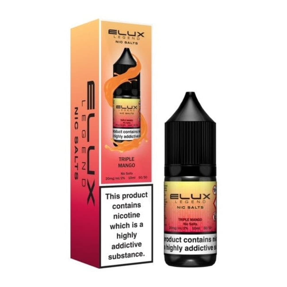 Triple Mango / 10mg Elux Legend Nic Salts - 10ml E-liquids - Box of 10