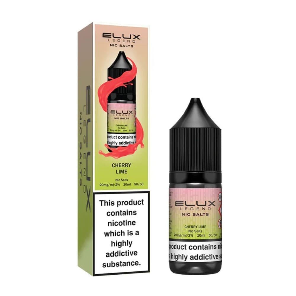 Cherry Lime / 10mg Elux Legend Nic Salts - 10ml E-liquids - Box of 10