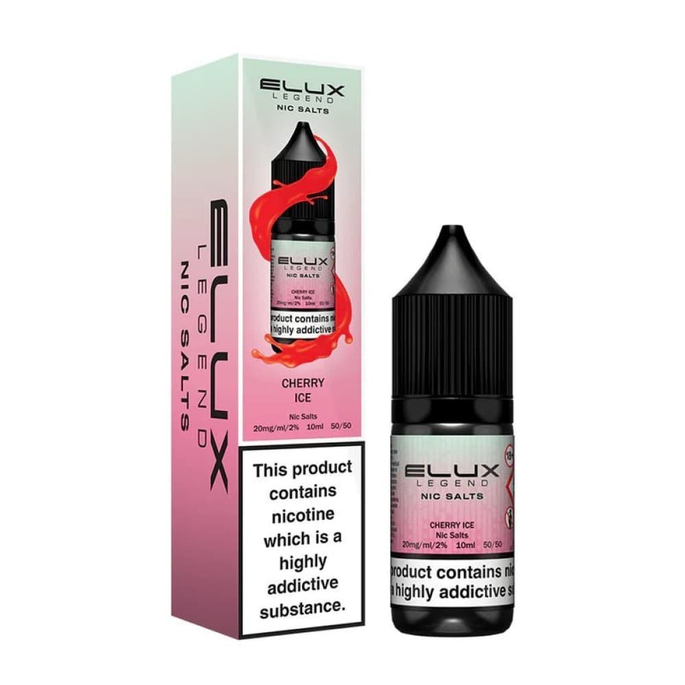 Cherry Ice / 10mg Elux Legend Nic Salts - 10ml E-liquids - Box of 10