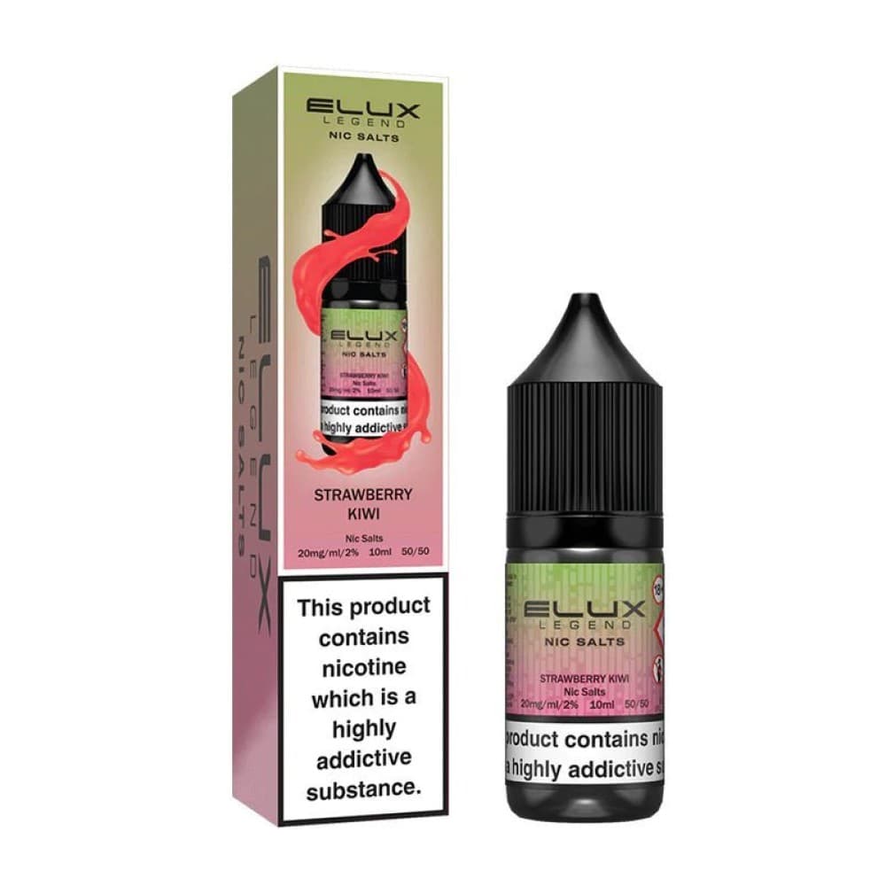 Strawberry Kiwi / 10mg Elux Legend Nic Salts - 10ml E-liquids - Box of 10