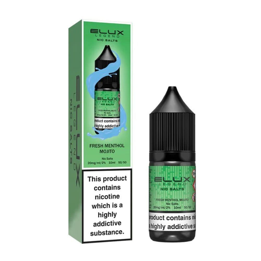 Fresh Menthol Mojito / 10mg Elux Legend Nic Salts - 10ml E-liquids - Box of 10