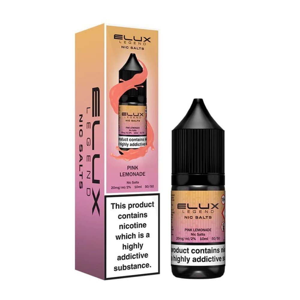 Pink Lemonade / 10mg Elux Legend Nic Salts - 10ml E-liquids - Box of 10