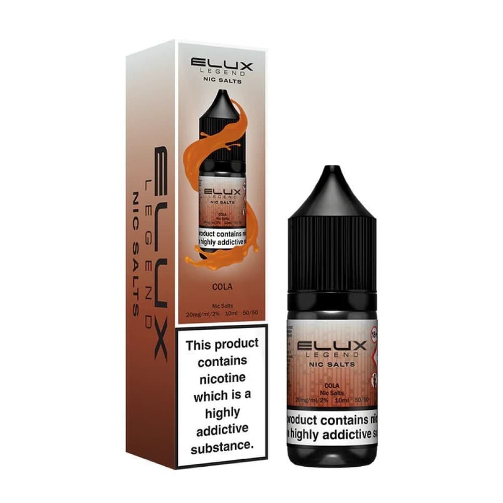 Cola / 10mg Elux Legend Nic Salts - 10ml E-liquids - Box of 10