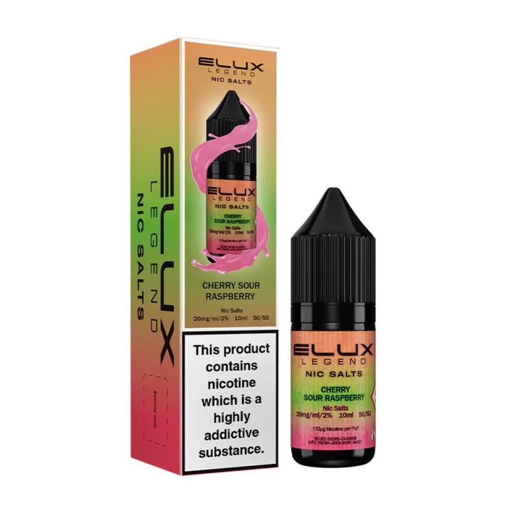 Cherry Sour Raspberry / 10mg Elux Legend Nic Salts - 10ml E-liquids - Box of 10