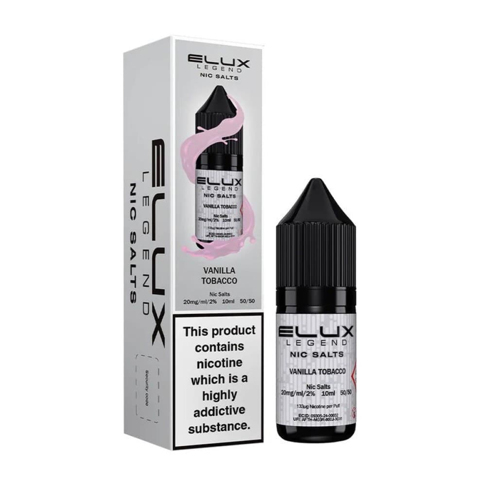 Vanilla Tobacco / 10mg Elux Legend Nic Salts - 10ml E-liquids - Box of 10