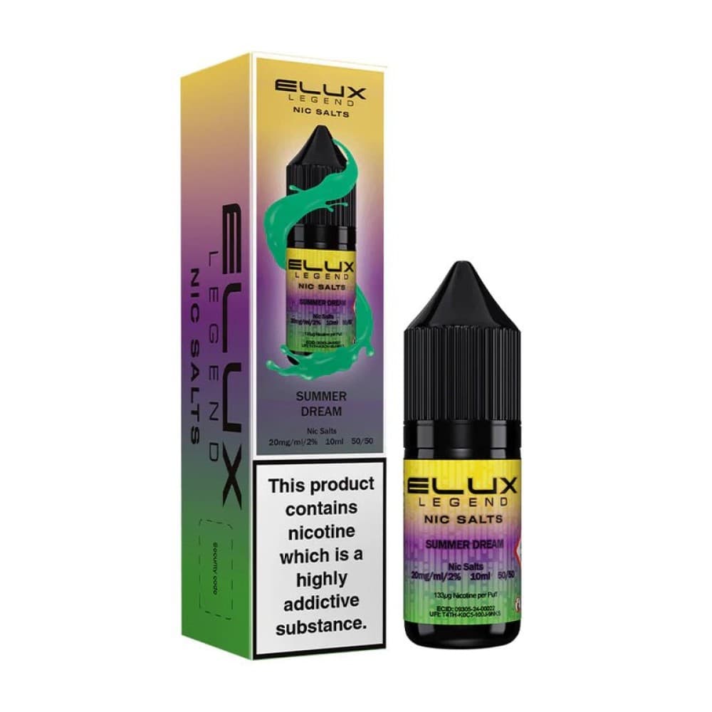 Summer Dream / 10mg Elux Legend Nic Salts - 10ml E-liquids - Box of 10