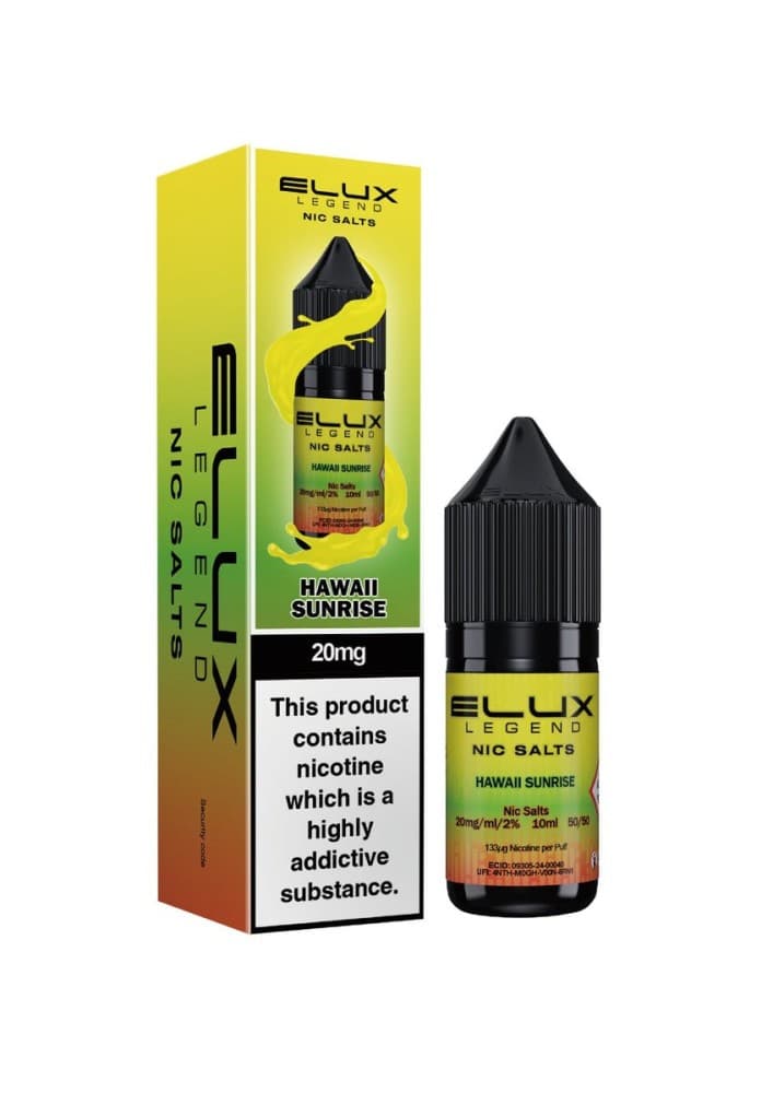 Hawaii Sunrise / 10mg Elux Legend Nic Salts - 10ml E-liquids - Box of 10