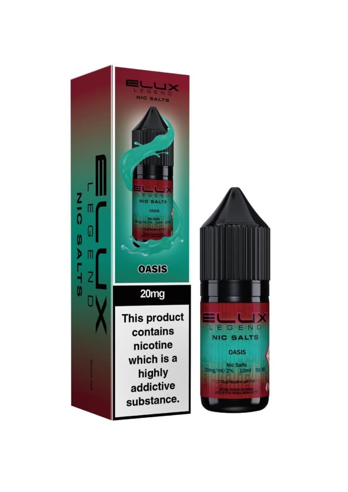 Oasis / 10mg Elux Legend Nic Salts - 10ml E-liquids - Box of 10