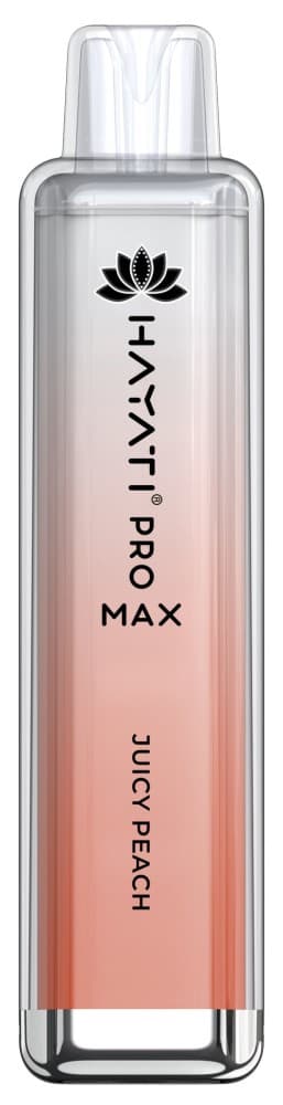 Juicy Peach Hayati Crystal Pro Max 4000 Prefilled Vape Kit Box of 10