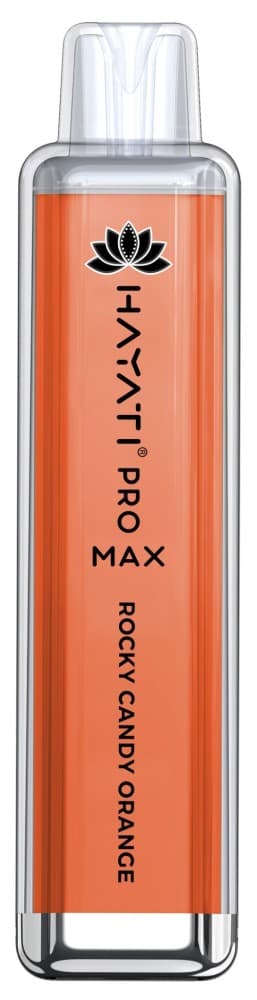 Rocky Candy Orange Hayati Crystal Pro Max 4000 Prefilled Vape Kit Box of 10