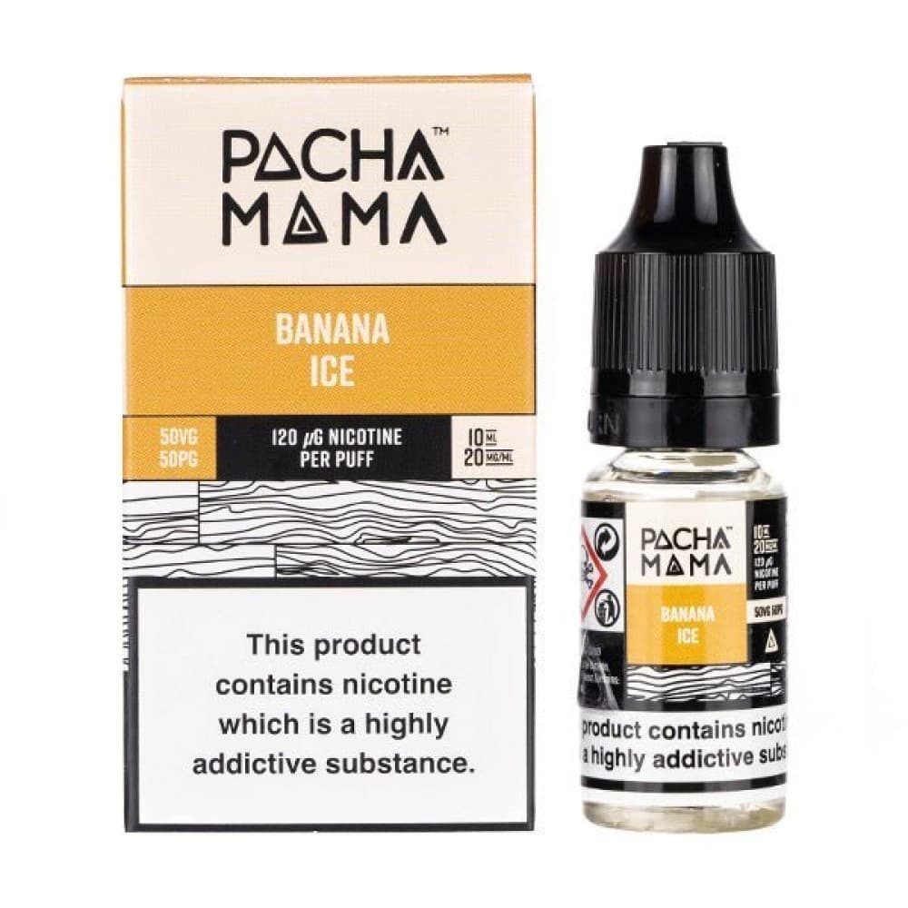 Banana Ice / 10mg Pacha Mama Nic Salts 10ml - Box of 10