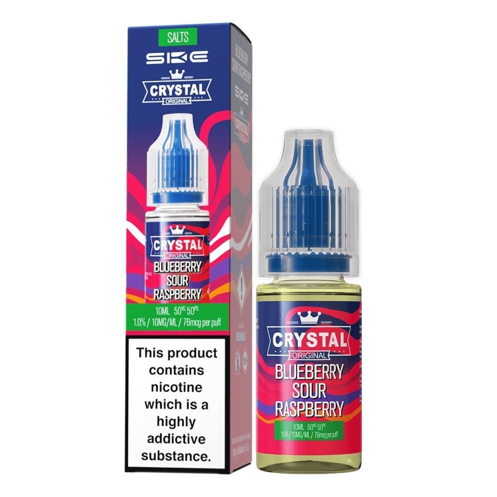 Blueberry Sour Raspberry / 10mg Ske Crystal Original Salts 10ml Nic Salts - Box of 10