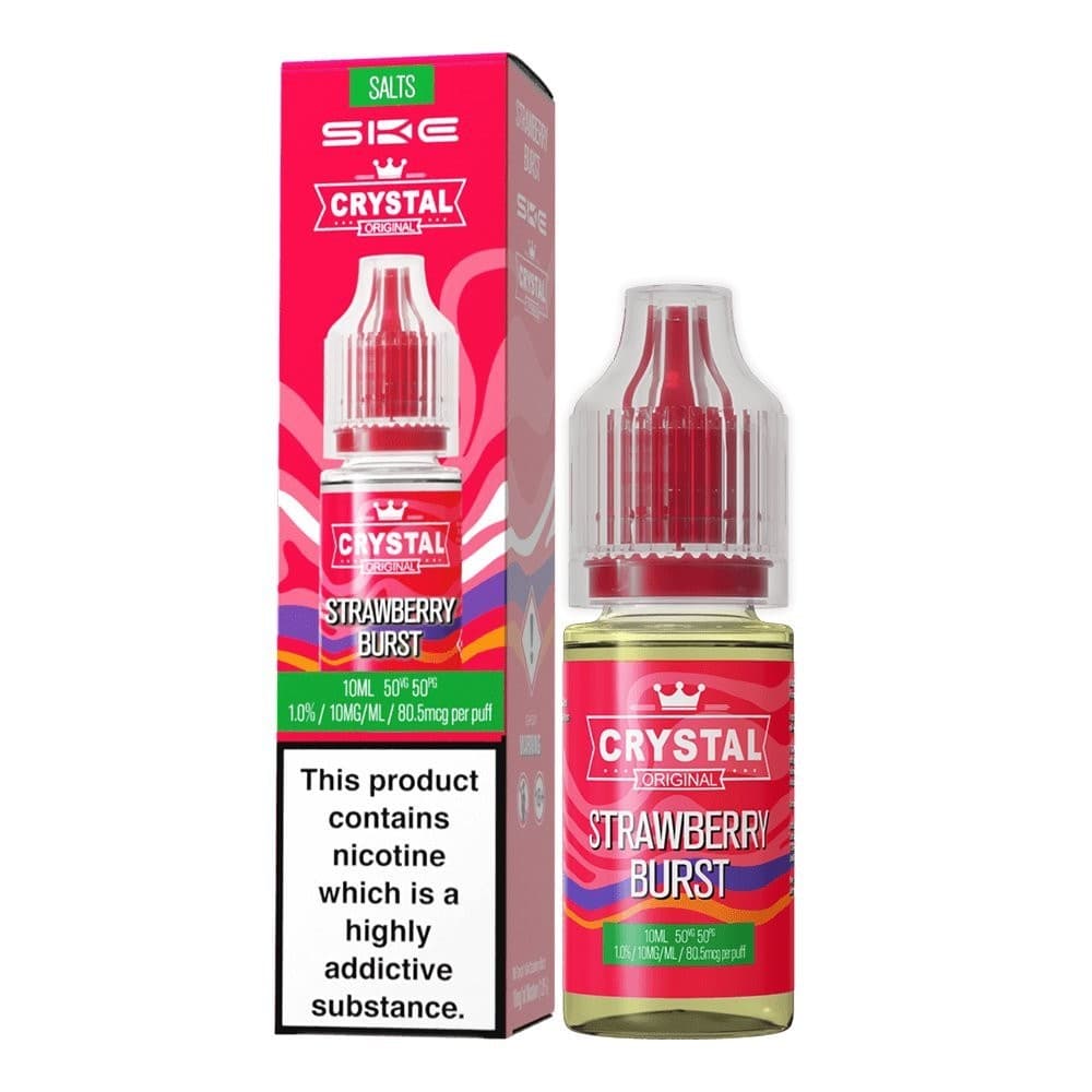 Strawberry Burst / 10mg Ske Crystal Original Salts 10ml Nic Salts - Box of 10