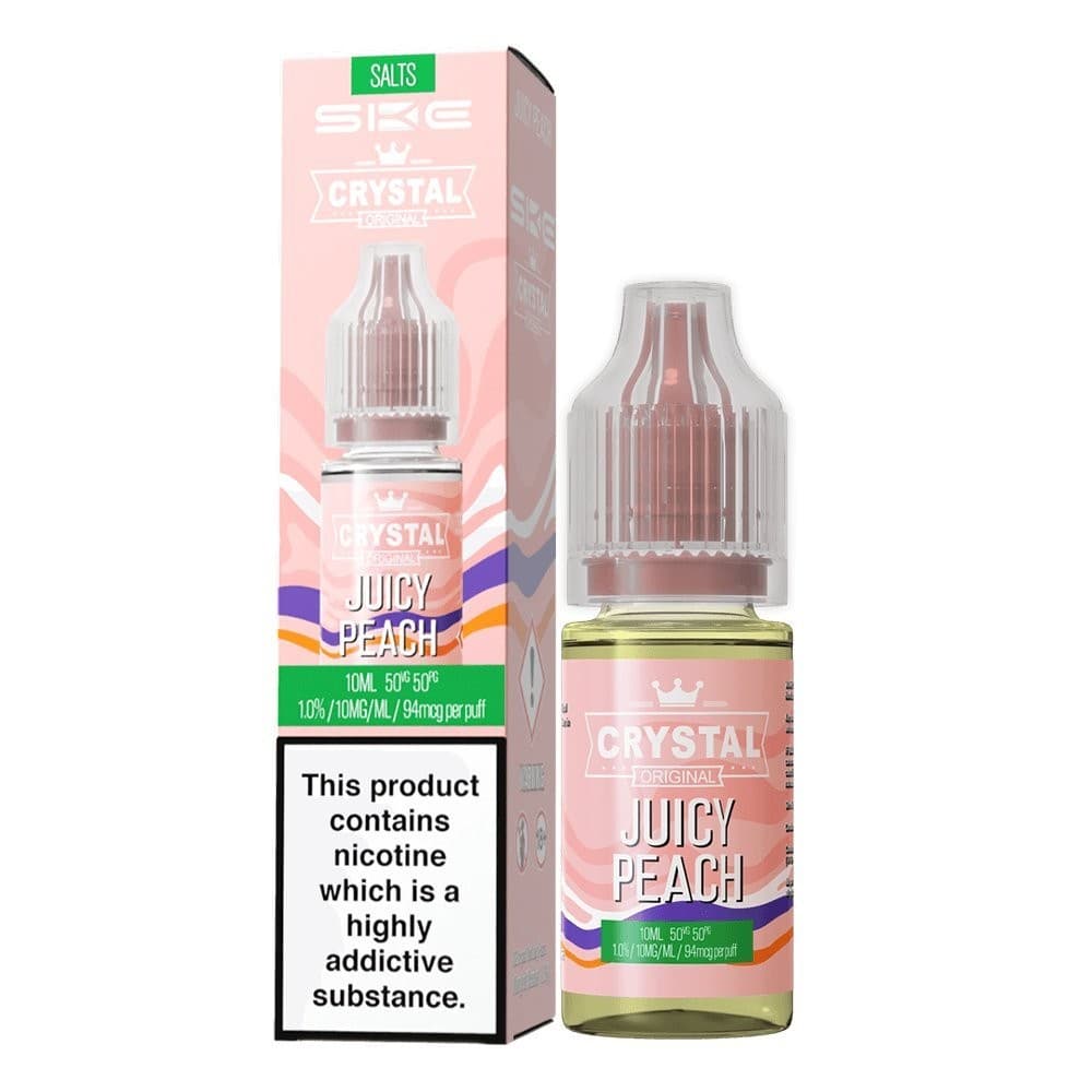 Juicy Peach / 10mg Ske Crystal Original Salts 10ml Nic Salts - Box of 10