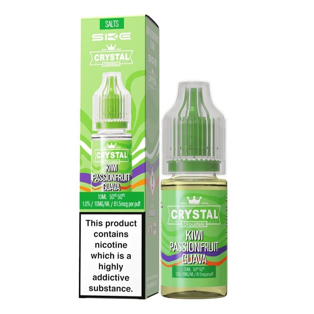 Kiwi Passion Fruit Guava / 10mg Ske Crystal Original Salts 10ml Nic Salts - Box of 10