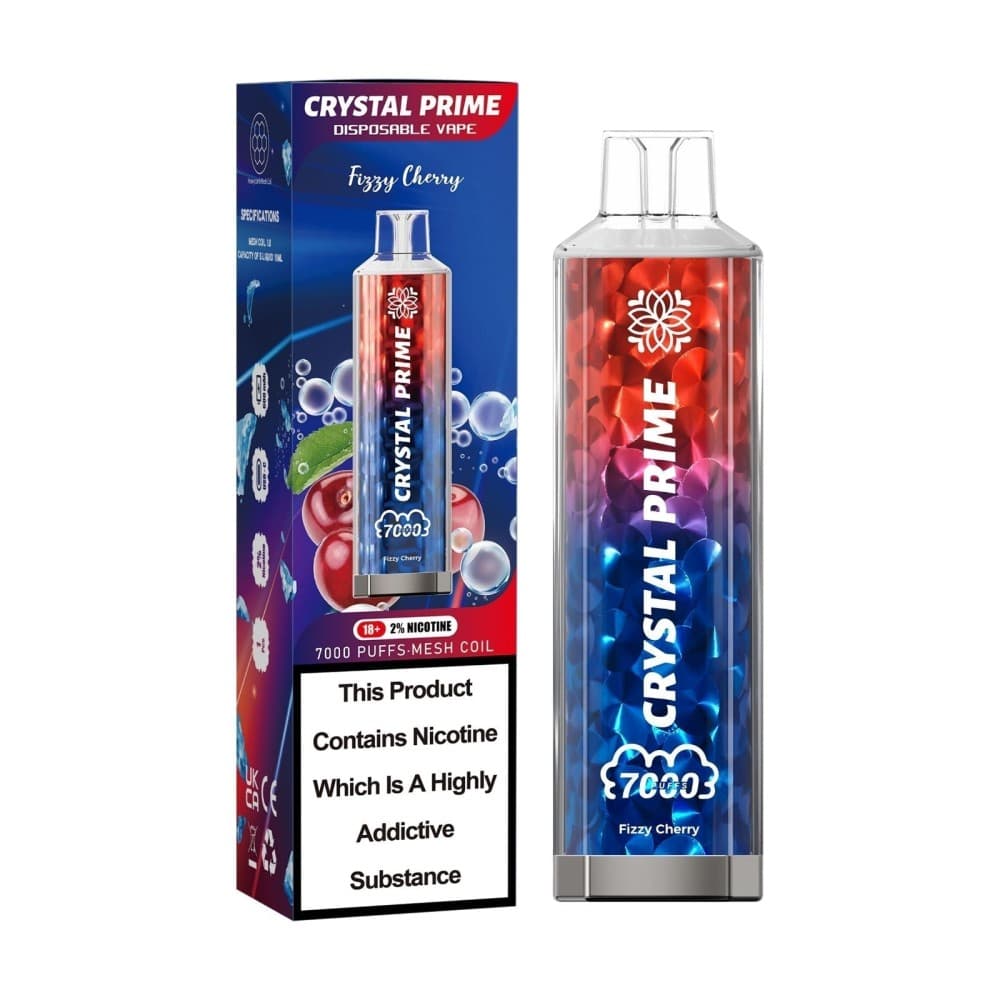 Fizzy Cherry Crystal Prime 3D Effects 7000 Prefilled Vape Kit