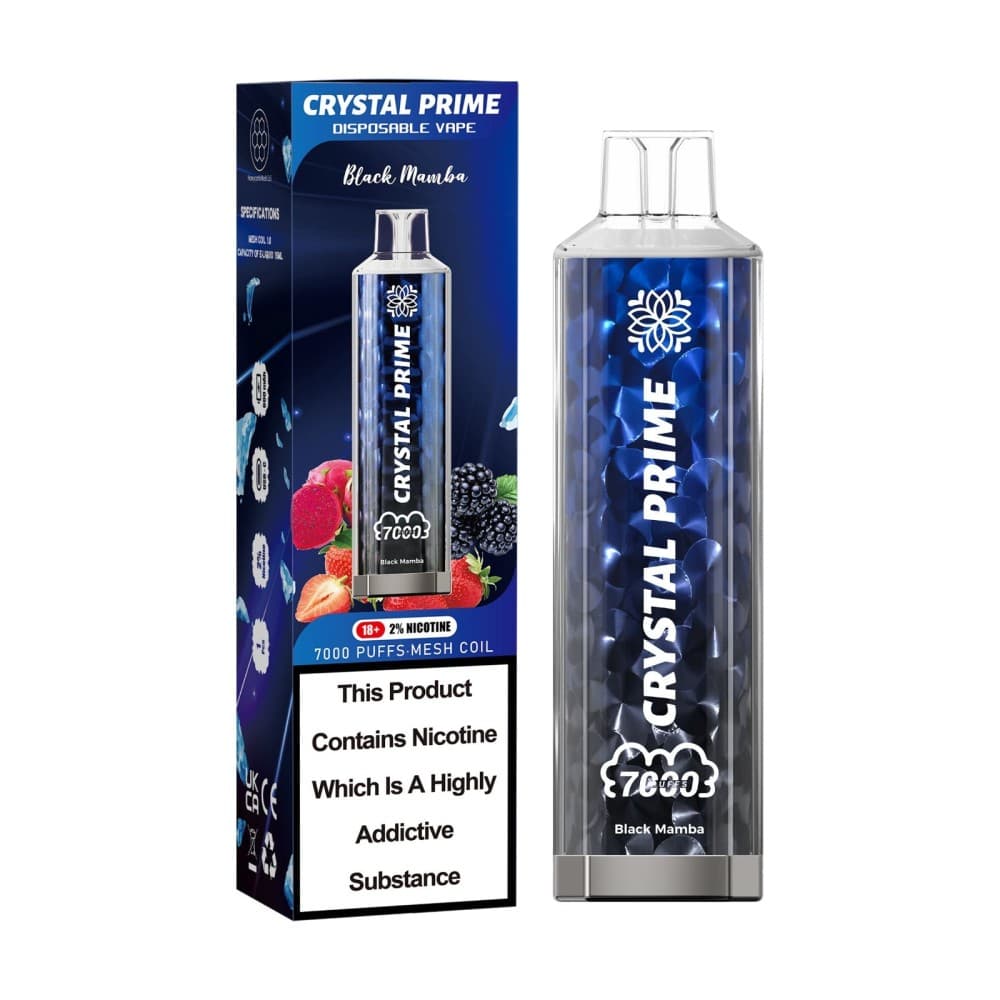 Black Mamba Crystal Prime 3D Effects 7000 Vape Kit Box of 10