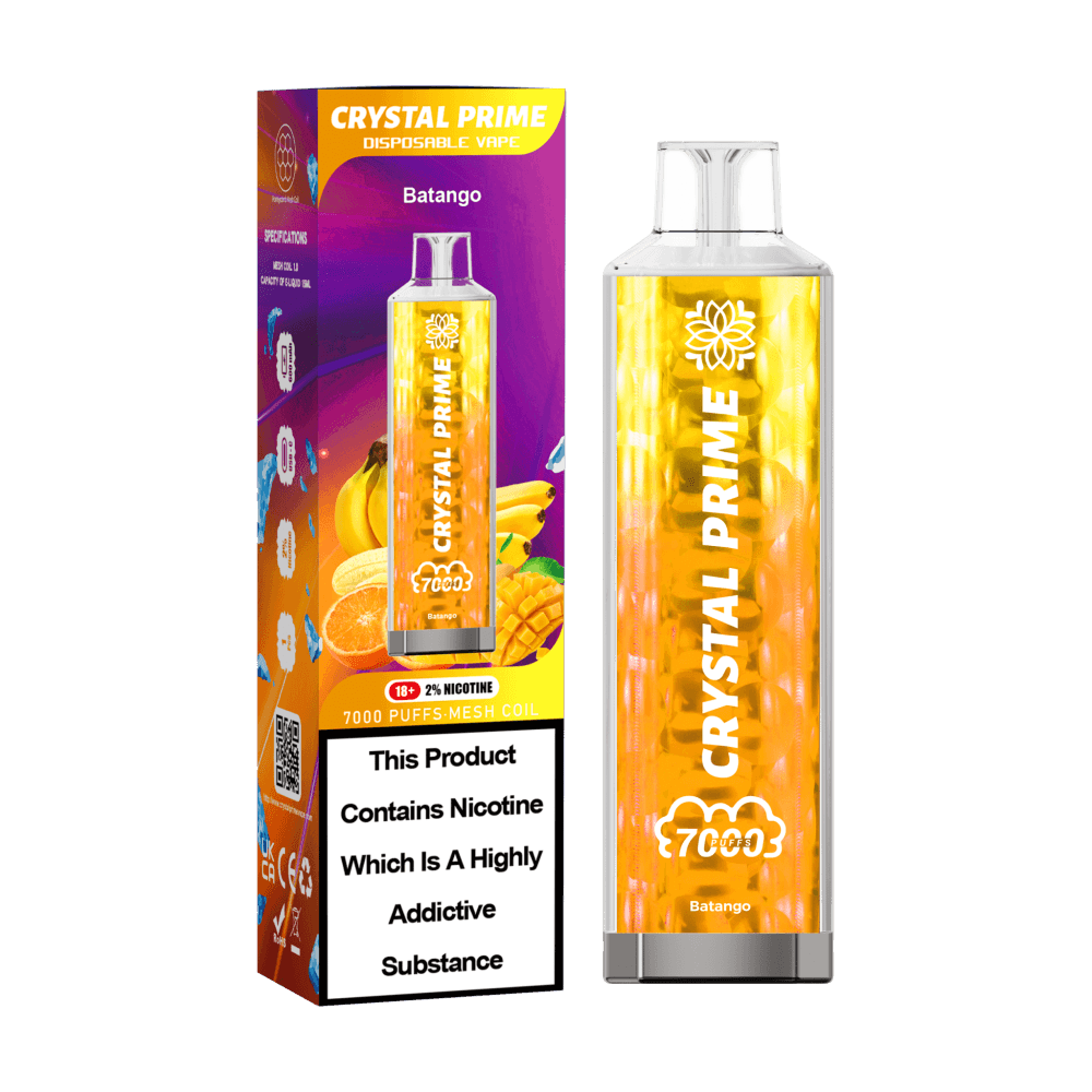 Batango (Banana Tangerine) Crystal Prime 3D Effects 7000 Vape Kit Box of 10