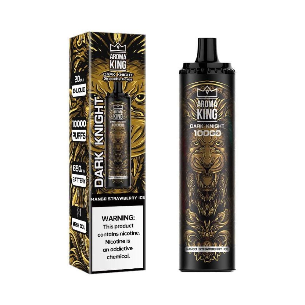 Mango & Strawberry Ice Aroma King Dark Knight 10000 Vape Pod Kit - Box of 10