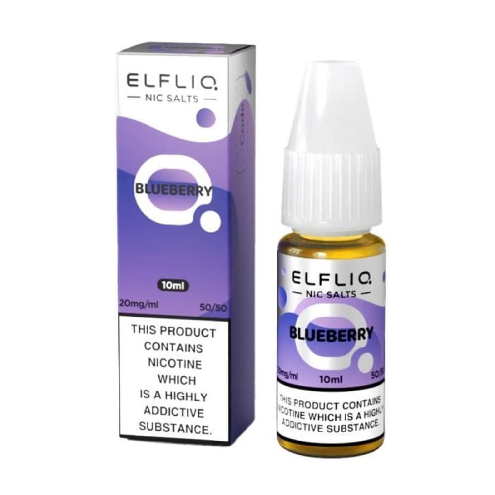 Blueberry / 10mg Elf Bar Elfliq 10ml Nic Salt - Box of 10