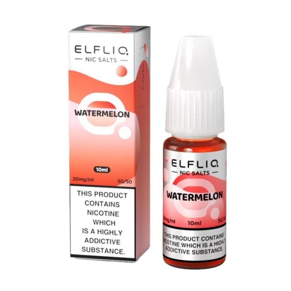 Watermelon / 10mg Elf Bar Elfliq 10ml Nic Salt - Box of 10