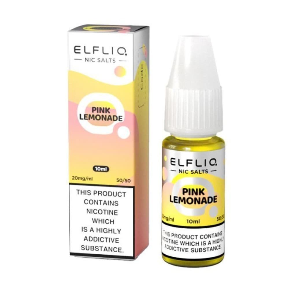 Pink Lemonade / 10mg Elf Bar Elfliq 10ml Nic Salt - Box of 10