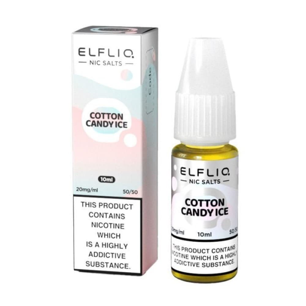 P&B Cloud (Cotton Candy Ice) / 10mg Elf Bar Elfliq 10ml Nic Salt - Box of 10