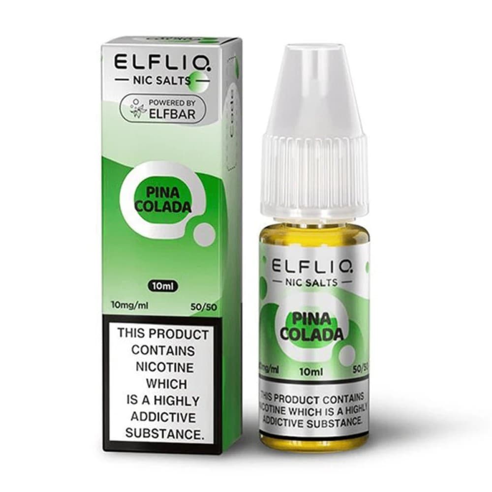 Pina Colada / 10mg Elf Bar Elfliq 10ml Nic Salt - Box of 10