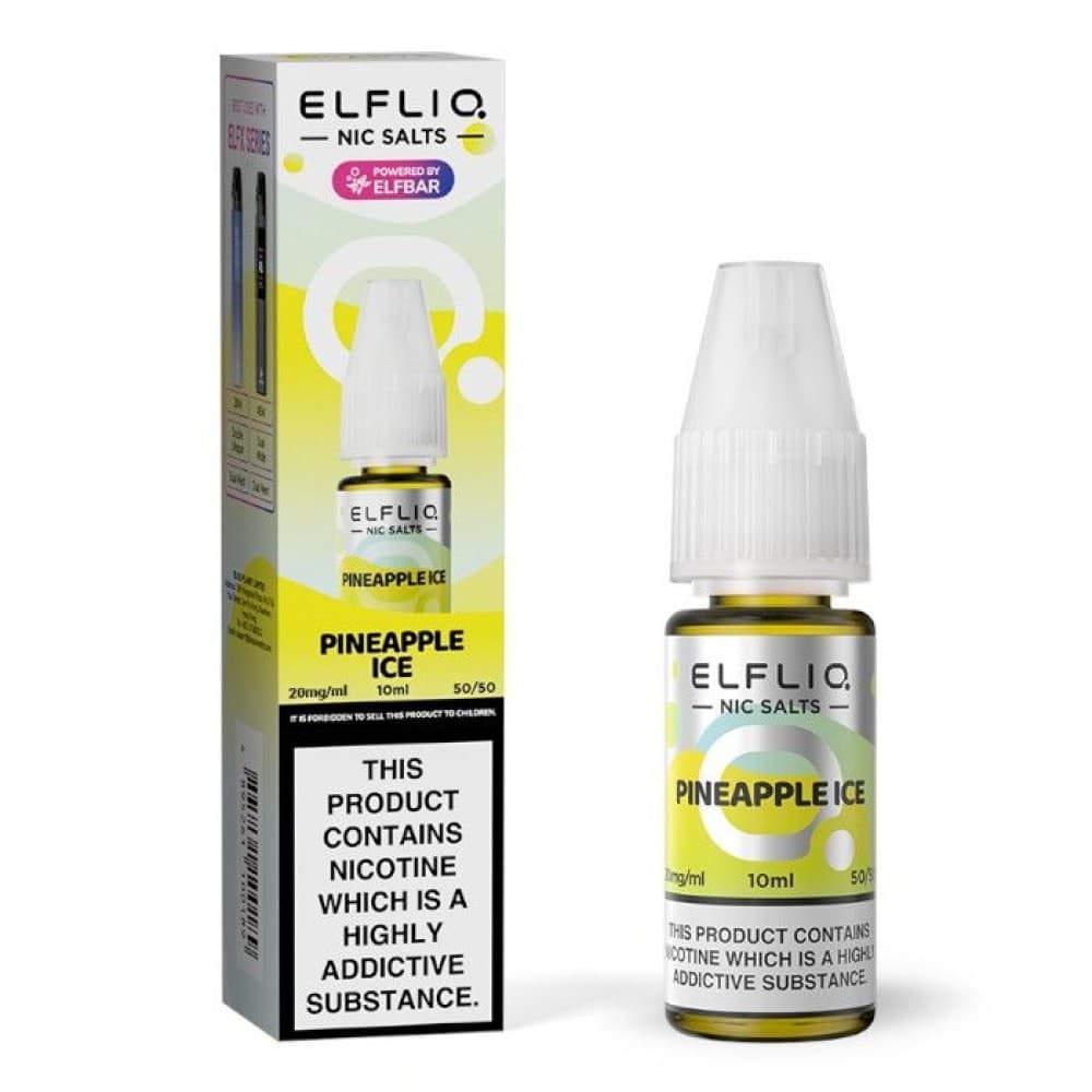 Pineapple Ice / 10mg Elf Bar Elfliq 10ml Nic Salt - Box of 10
