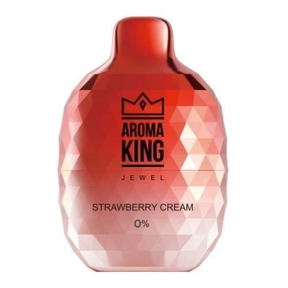 Strawberry Cream Aroma King Jewel 8000 Vape Pod - 0mg
