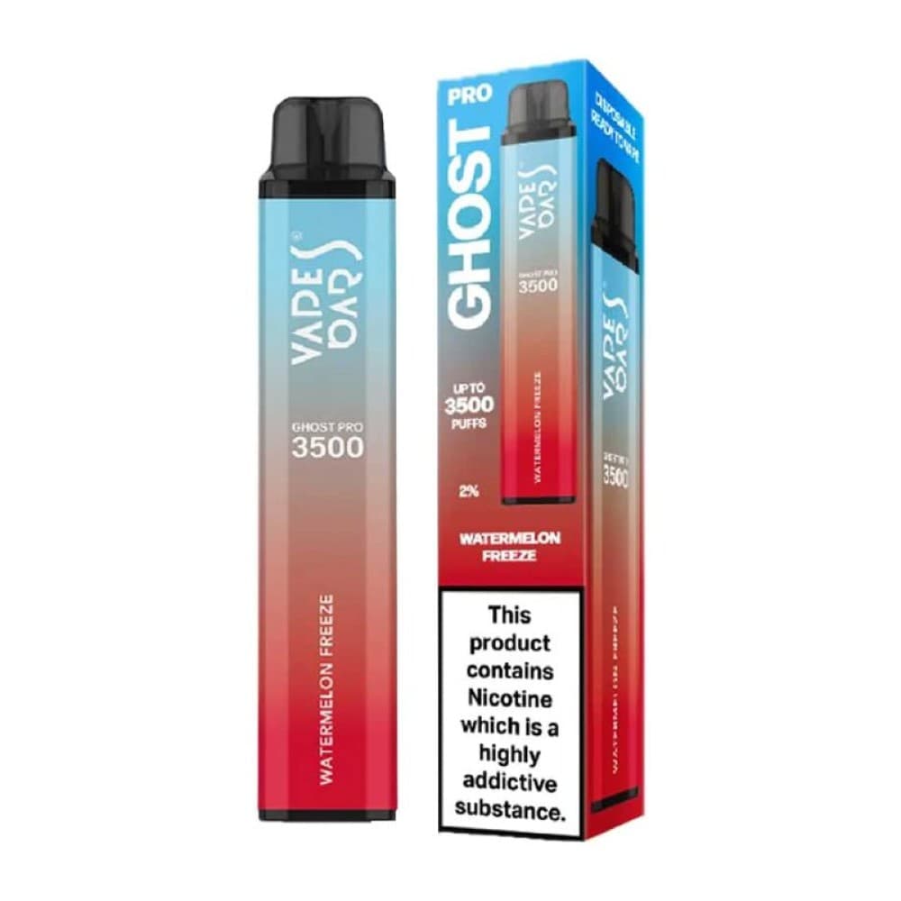Watermelon Freeze Vape Bar Ghost Pro 3500 Vape Pod Kit - Box of 10