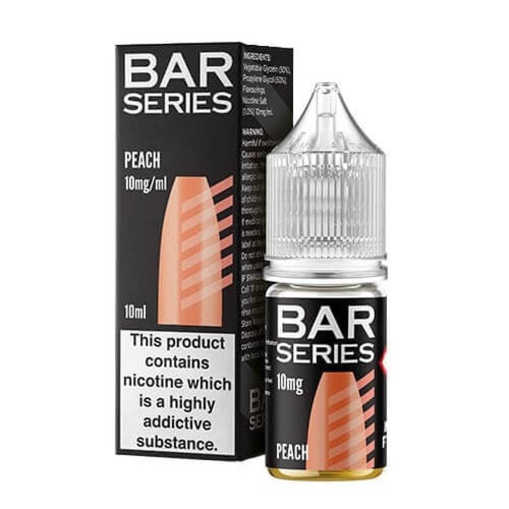 Peach / 10MG Bar Series E-Liquid Nic Salt 10ml- Pack of 10