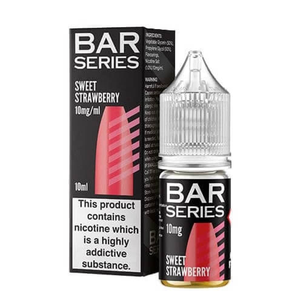 Sweet Strawberry / 10MG Bar Series E-Liquid Nic Salt 10ml- Pack of 10