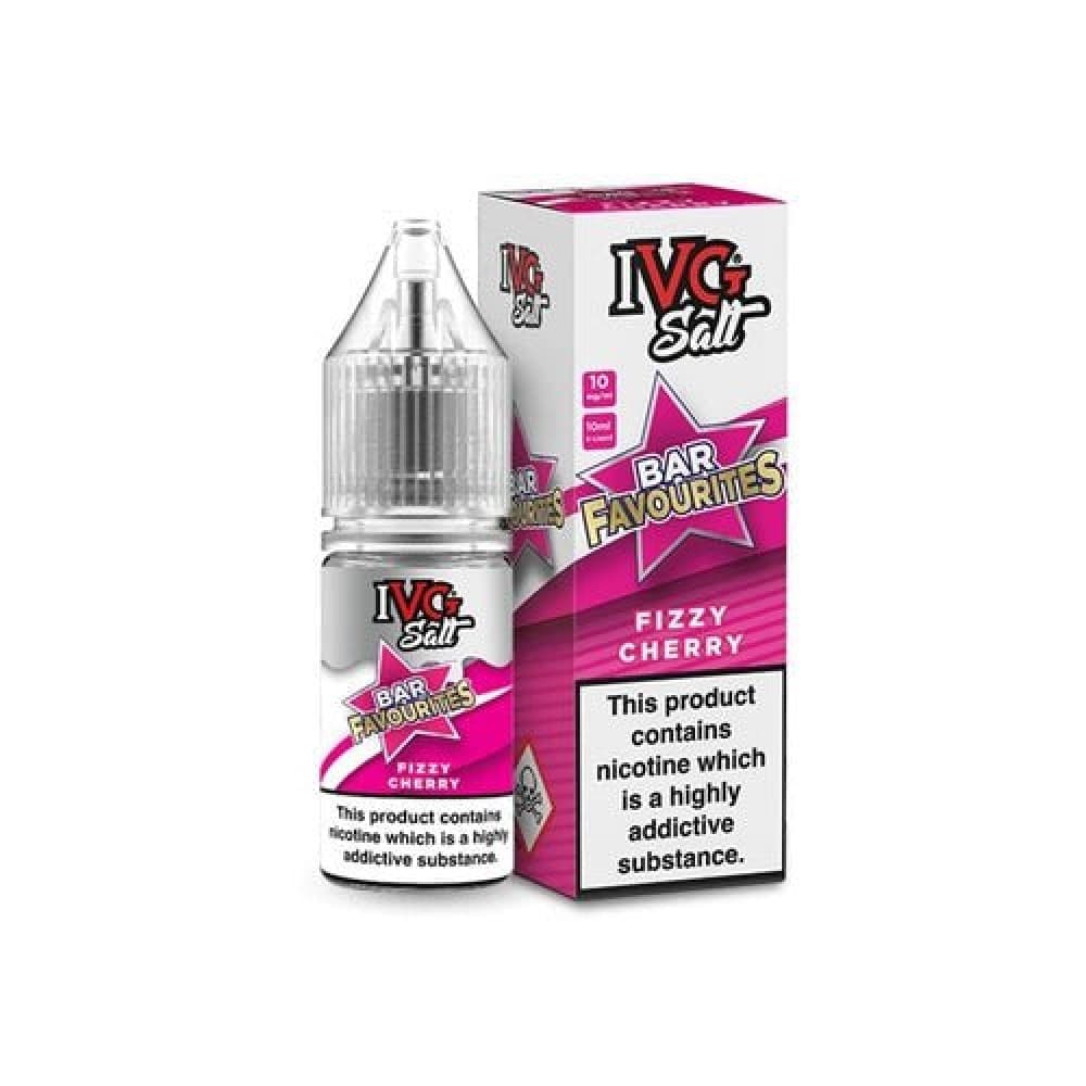 Fizzy Cherry / 10MG IVG Salt Bar Favourite 10ml E Liquid- Pack Of 10