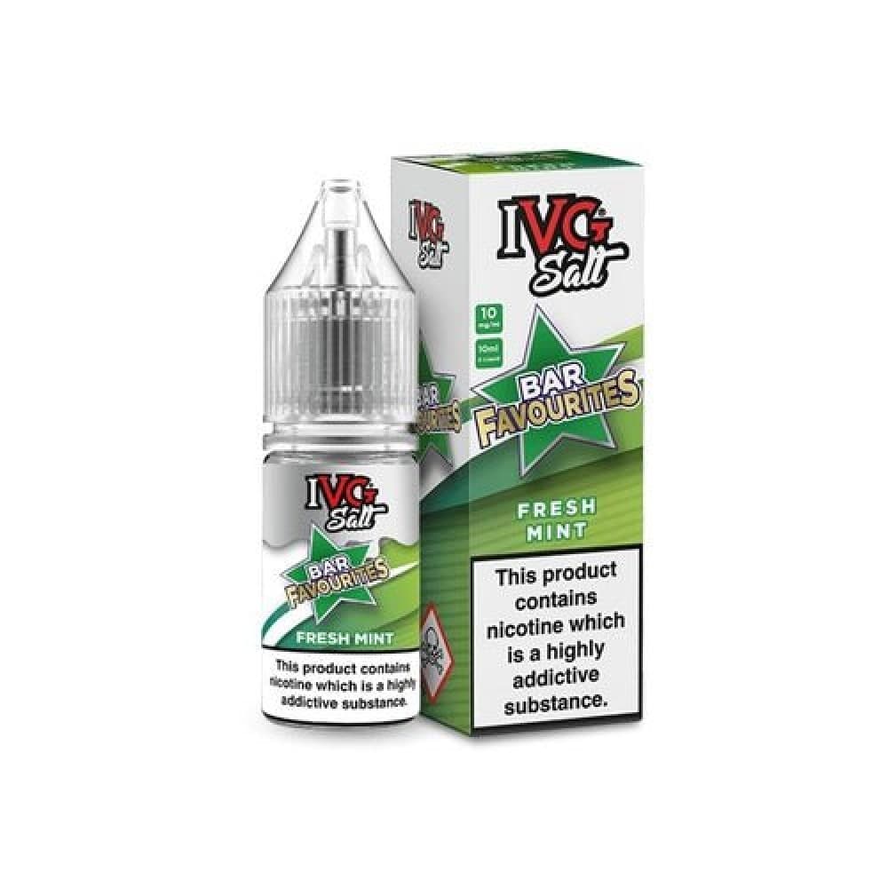 Fresh Mint / 10MG IVG Salt Bar Favourite 10ml E Liquid- Pack Of 10