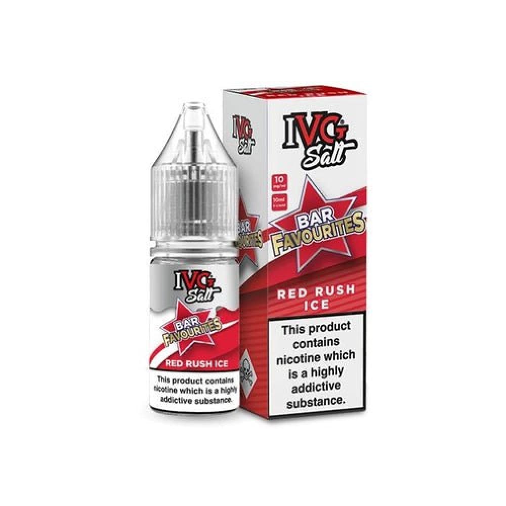 Red Rush Ice / 10MG IVG Salt Bar Favourite 10ml E Liquid- Pack Of 10