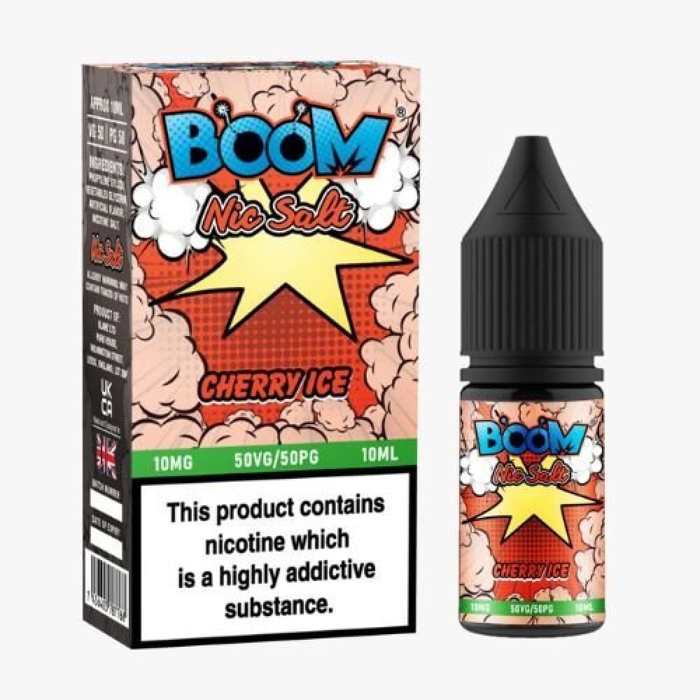 Cherry Ice / 10MG Boom Nic Salts 10ml E-liquids - Box of 5