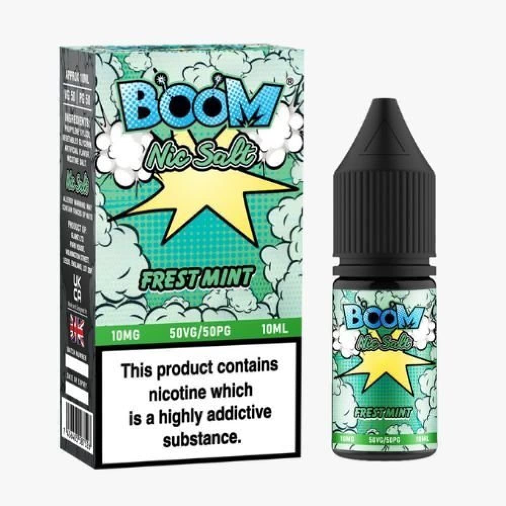 Fresh Mint / 10MG Boom Nic Salts 10ml E-liquids - Box of 5