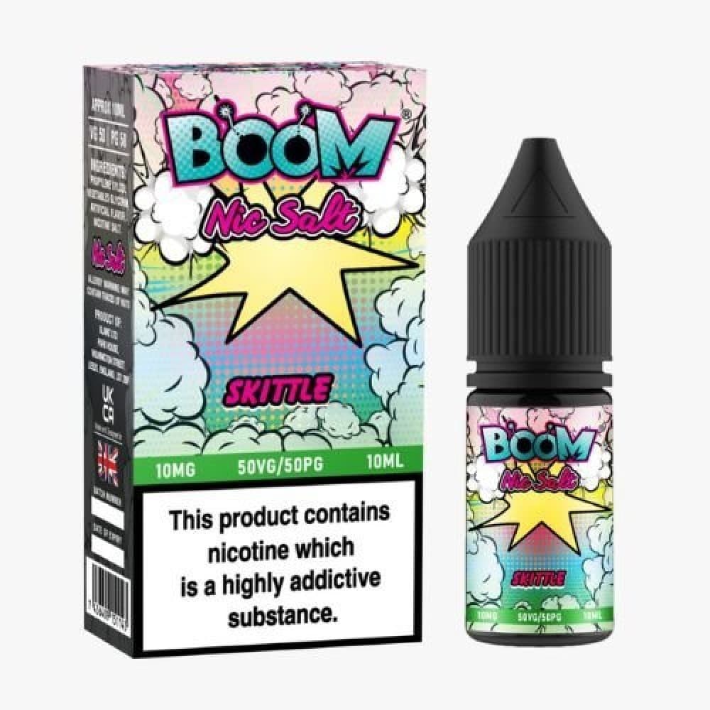 Skittle / 10MG Boom Nic Salts 10ml E-liquids - Box of 5