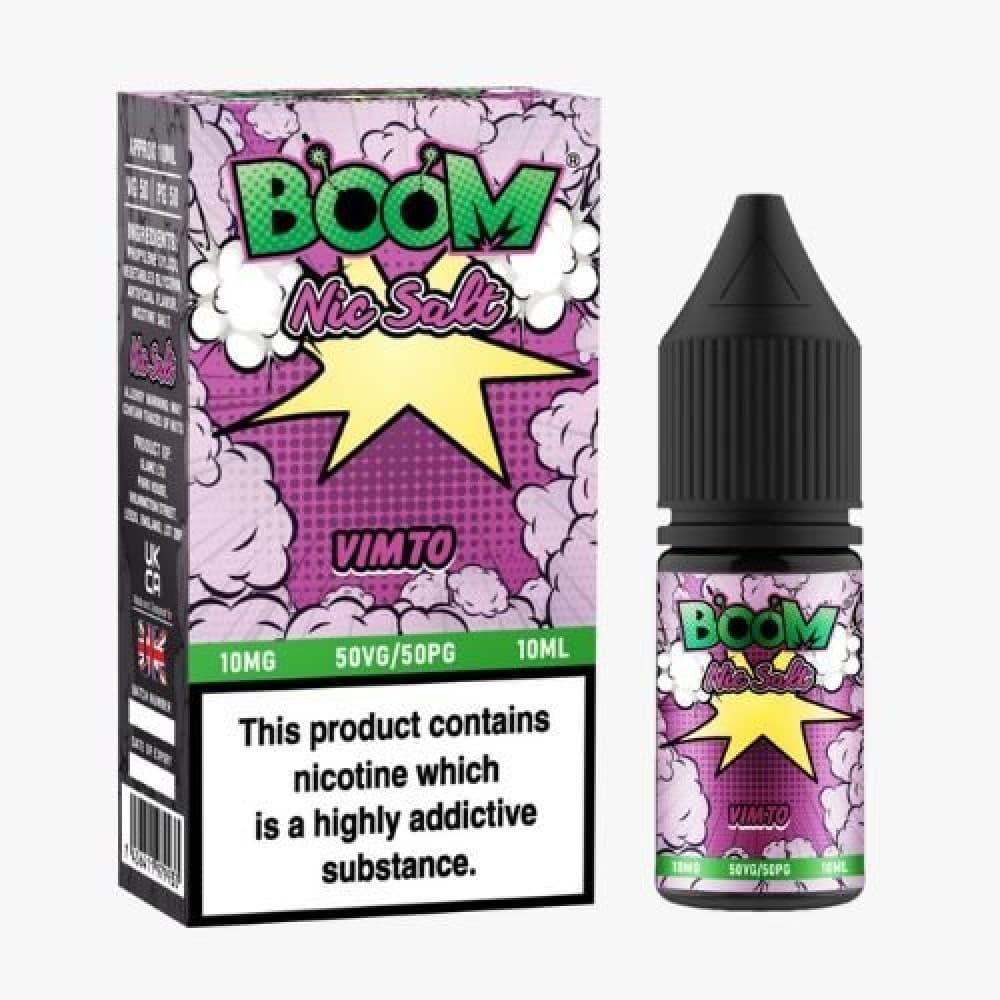 Vimto / 10MG Boom Nic Salts 10ml E-liquids - Box of 5