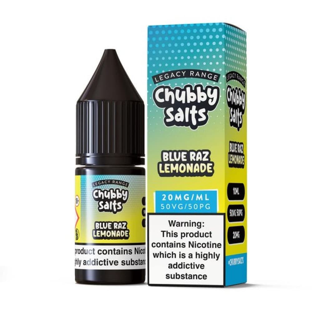 Blue Razz Lemonade / 10MG Chubby Salt E-liquids Nic Salts-10ml- Box of 10