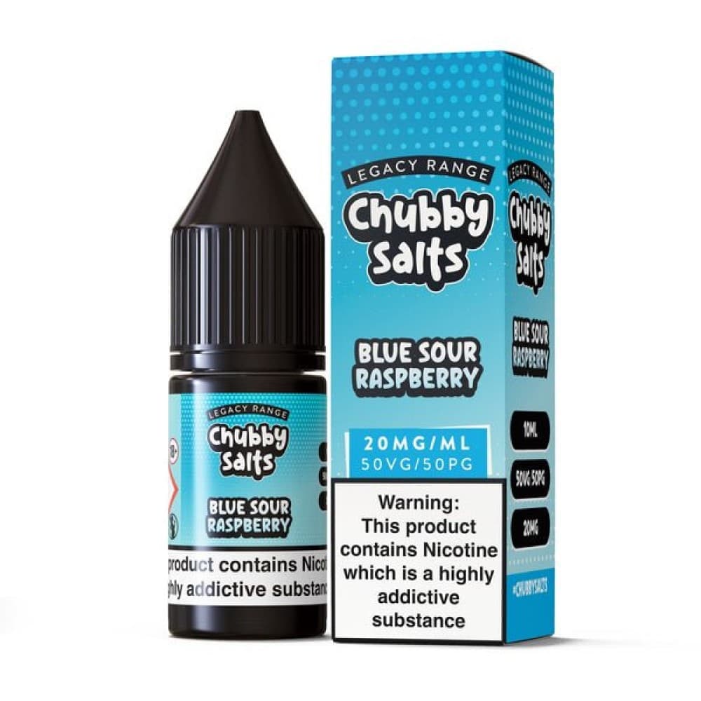 Blue Sour Raspberry / 10MG Chubby Salt E-liquids Nic Salts-10ml- Box of 10
