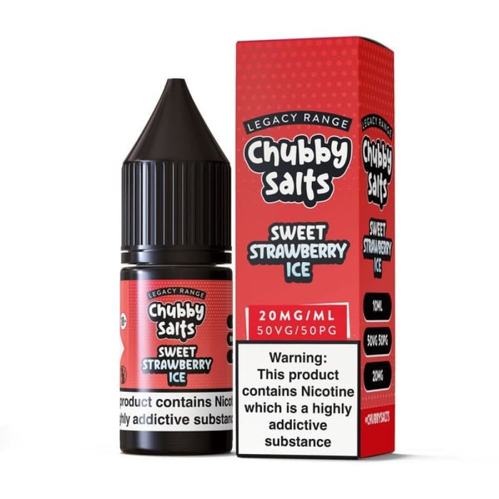 Sweet Strawberry Ice / 10MG Chubby Salt E-liquids Nic Salts-10ml- Box of 10