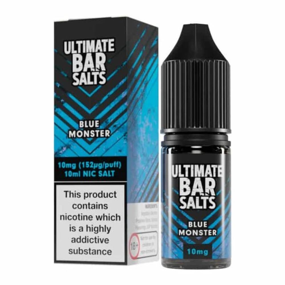 Blue Monster / 10MG Ultimate Bar Salt E-liquids Nic Salts-10ml- Box of 10