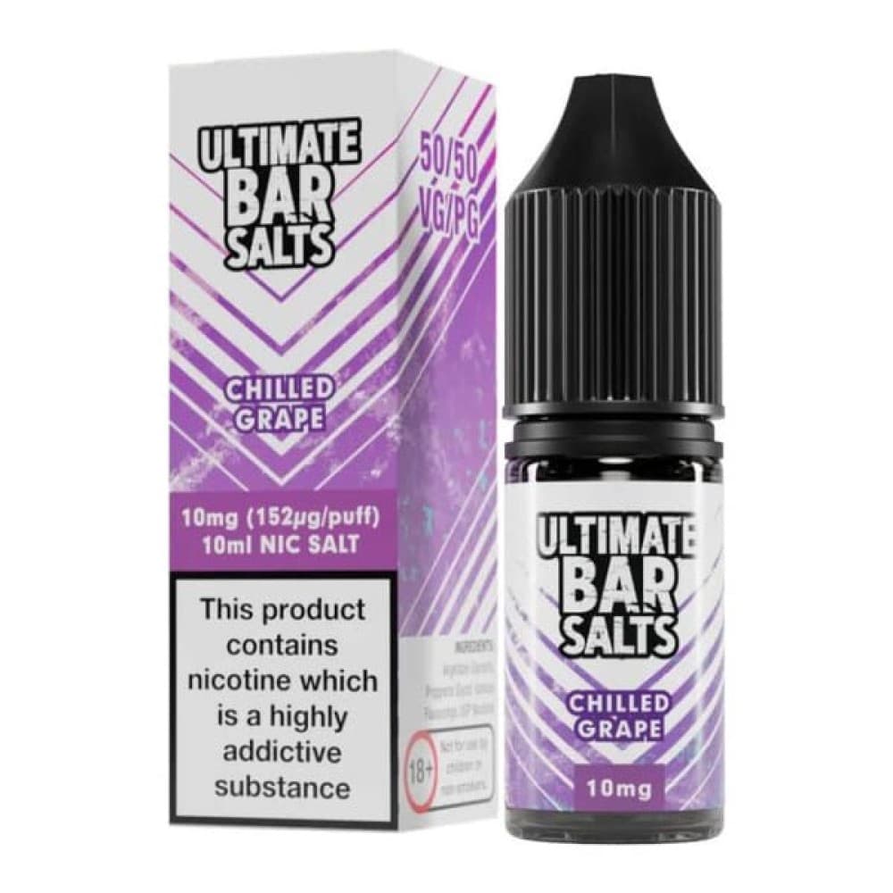 Chilled Grape / 10MG Ultimate Bar Salt E-liquids Nic Salts-10ml- Box of 10